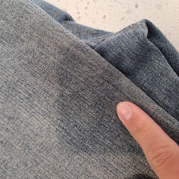 Silver Bootcut Jeans Womens 27 Stretch DV8 Light Blue Wash Mid Rise Belt Denim - Picture 9 of 12